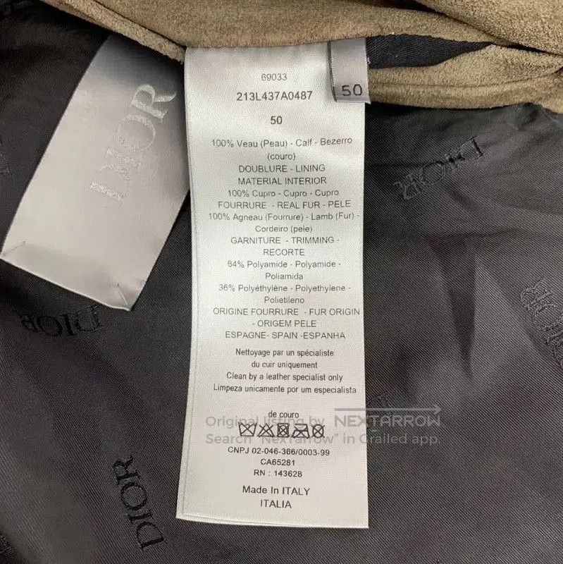 Other Dior Khaki Leather Men's Outerwear Jacket . Size US L / EU 52-54 / 3 - 7 Thumbnail