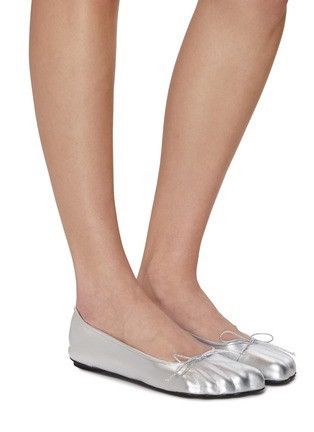 Balenciaga Balenciaga Fetish Metallic Ballerina Flat Size US 7.5 / IT 37.5 - 8 Thumbnail
