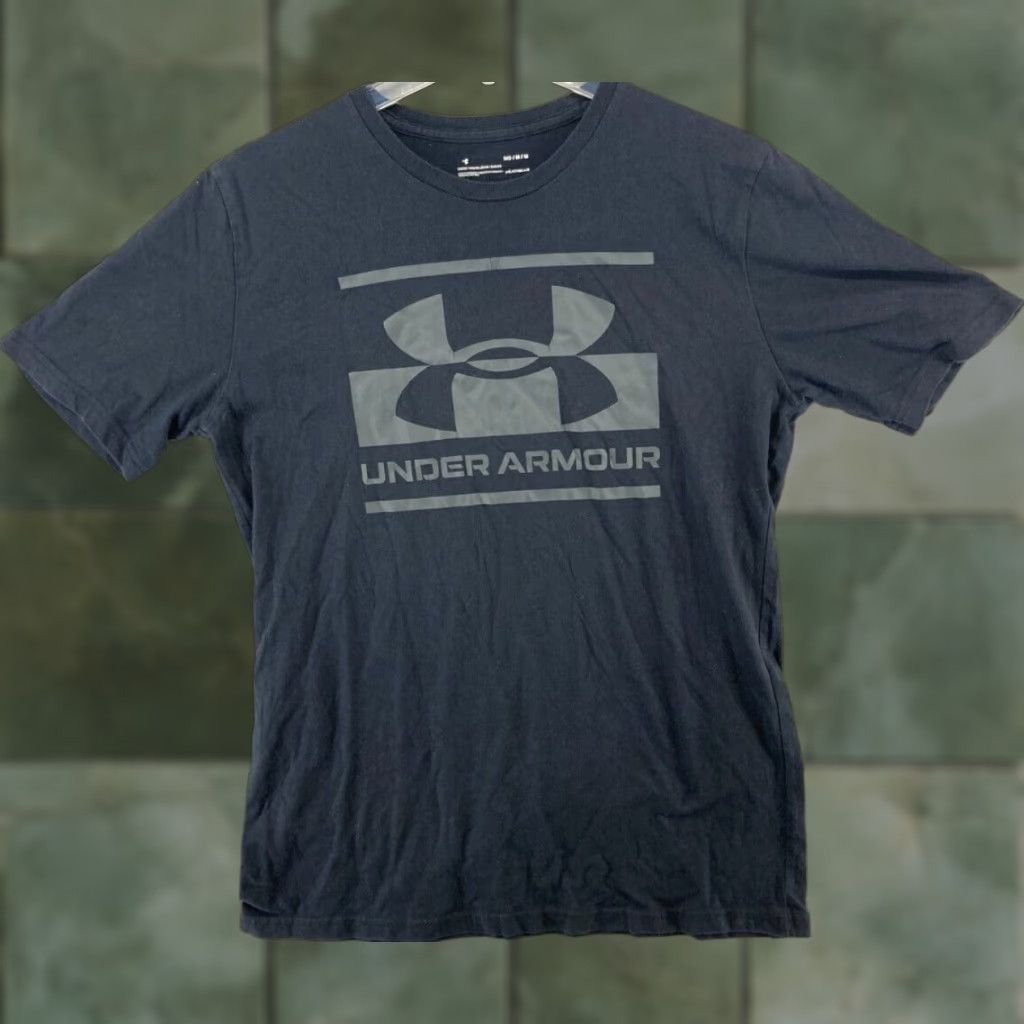 Under Armour Under Armour HeatGear Shirt Mens M Black Logo Athletic Tee Size US M / EU 48-50 / 2 - 1 Thumbnail