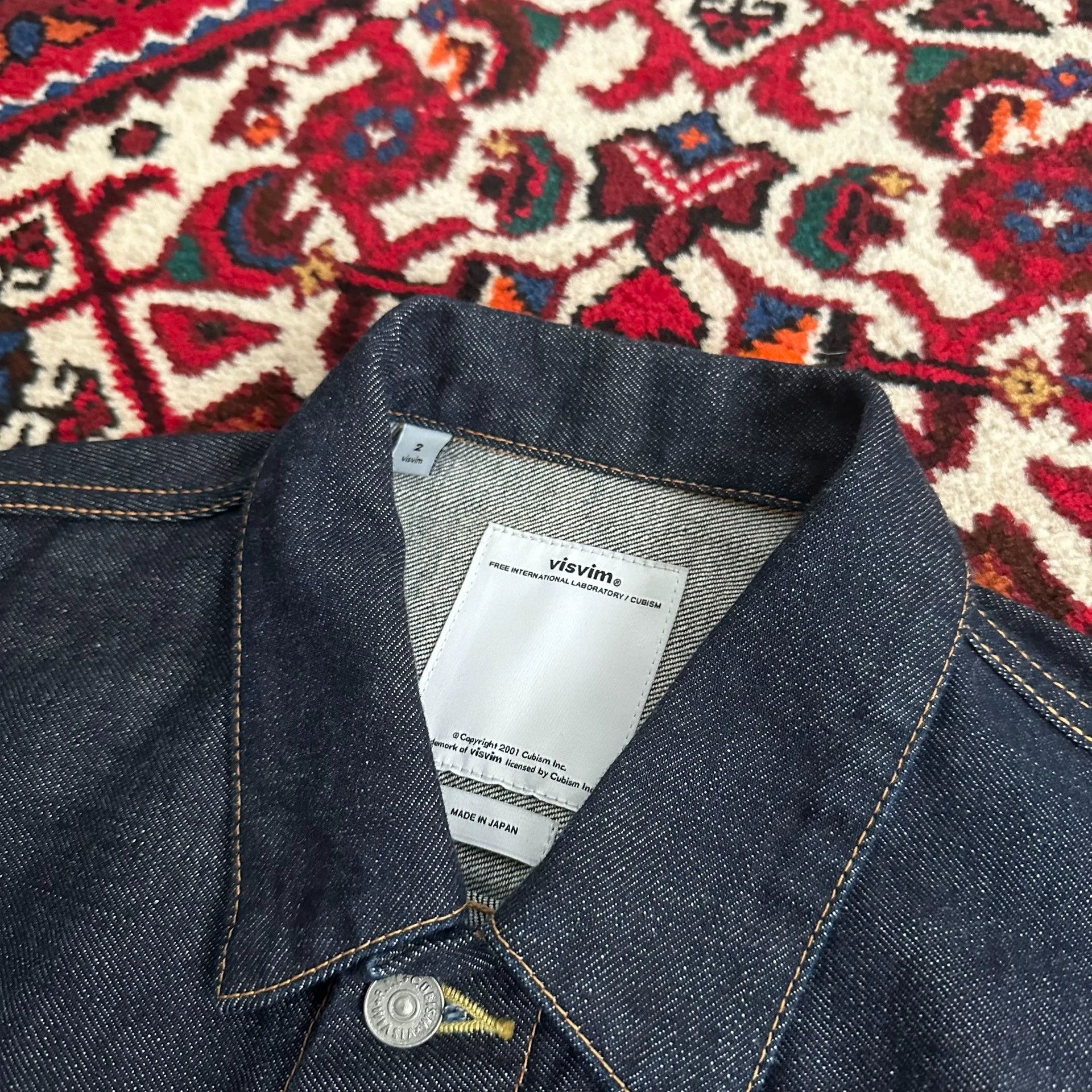 Visvim visvim 12ss 101 JKT raw denim jacket 2 Size US M / EU 48-50 / 2 - 6 Thumbnail