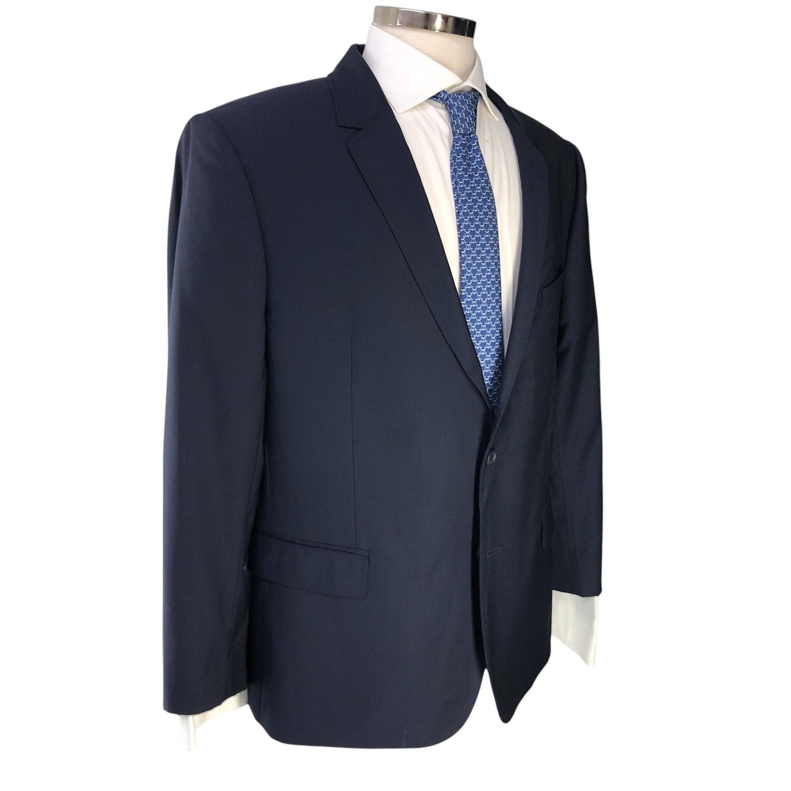 Ted Baker Ted Baker Sz 44R Sport Coat Blazer Jacket POP Blue 2 Button Size 44R - 12 Thumbnail