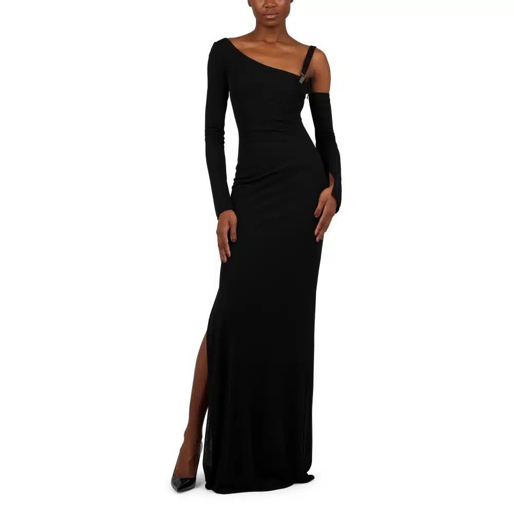 Tom Ford o1loc1c0625 ABJ724 Evening Viscose Dress in Black Size S / US 4 / IT 40 - 2 Thumbnail
