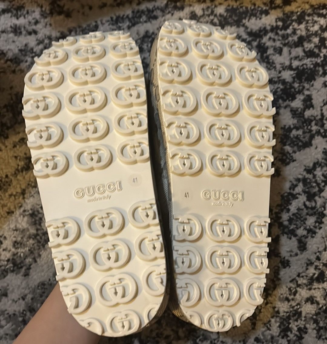Gucci Gucci Interlocking G Monogram Slide Platform Sandal size 41 Size US 11 / IT 41 - 5 Thumbnail
