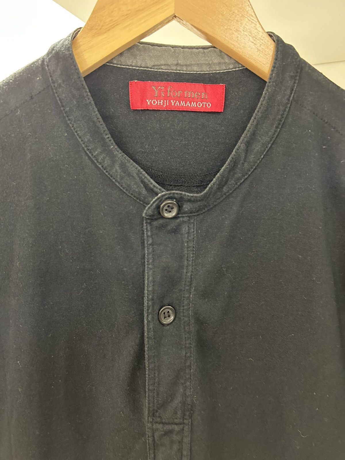 Yohji Yamamoto YOHJI YAMAMOTO x Y's FOR MEN HALF BUTTON DOWN Size US M / EU 48-50 / 2 - 1 Thumbnail