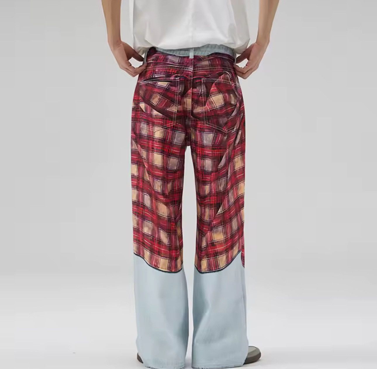 Streetwear Design Retro Style Loose Printing Jeans