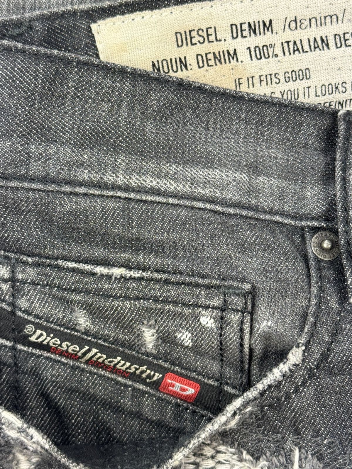 Diesel DISTRESSED DENIM JEANS Size US 34 / EU 50 - 7 Thumbnail
