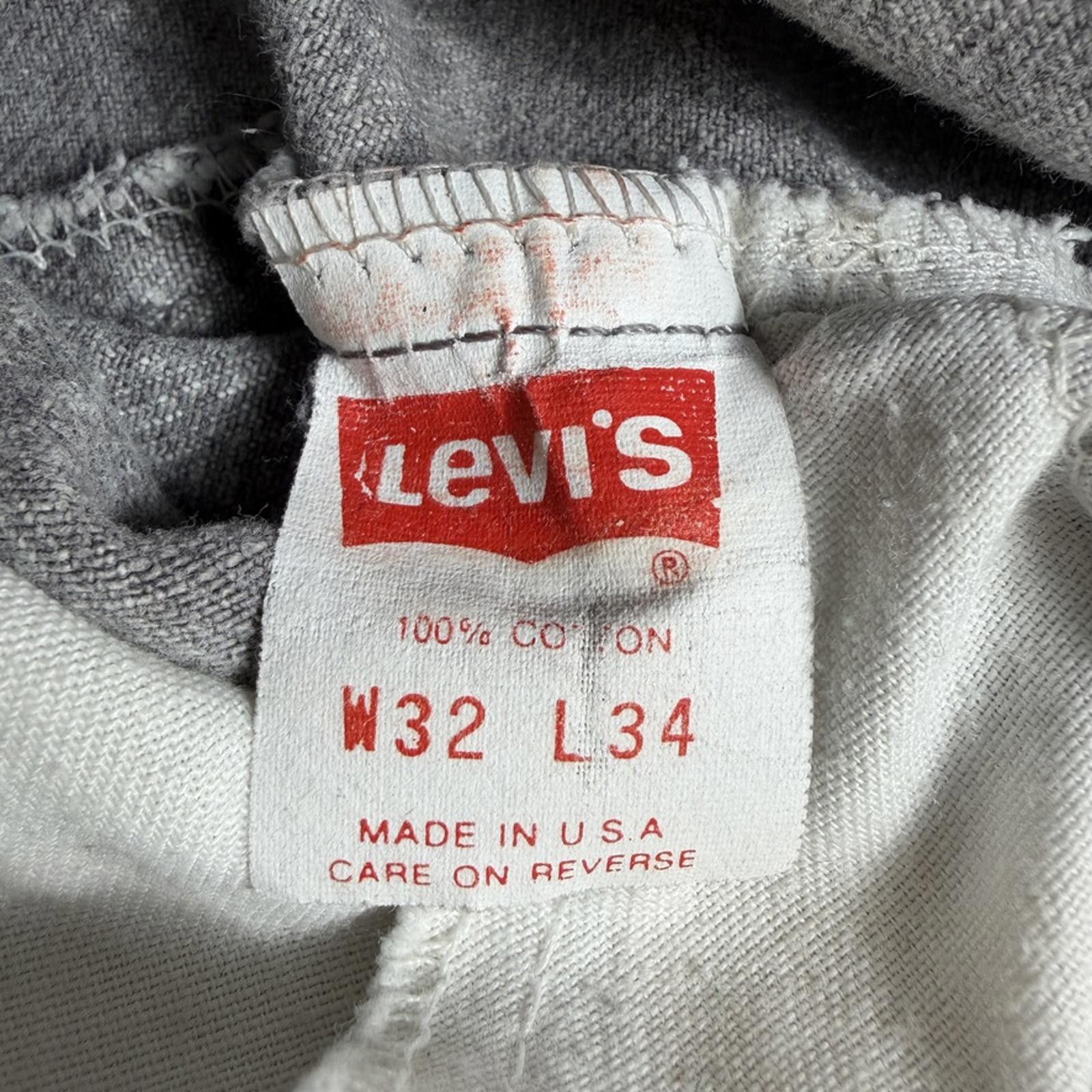 Levi's Vintage 90s Levis 501 Jeans Gray Acid Wash Denim 32x34 USA Size US 32 / EU 48 - 3 Thumbnail
