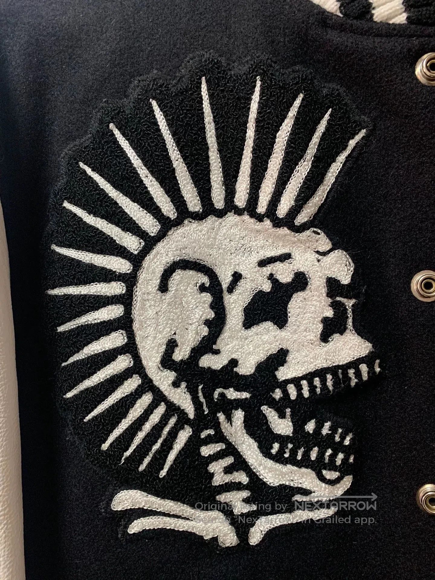 R13 R13 Vintage Leather Sleeve Varsity Jacket. Size US S / EU 44-46 / 1 - 4 Thumbnail