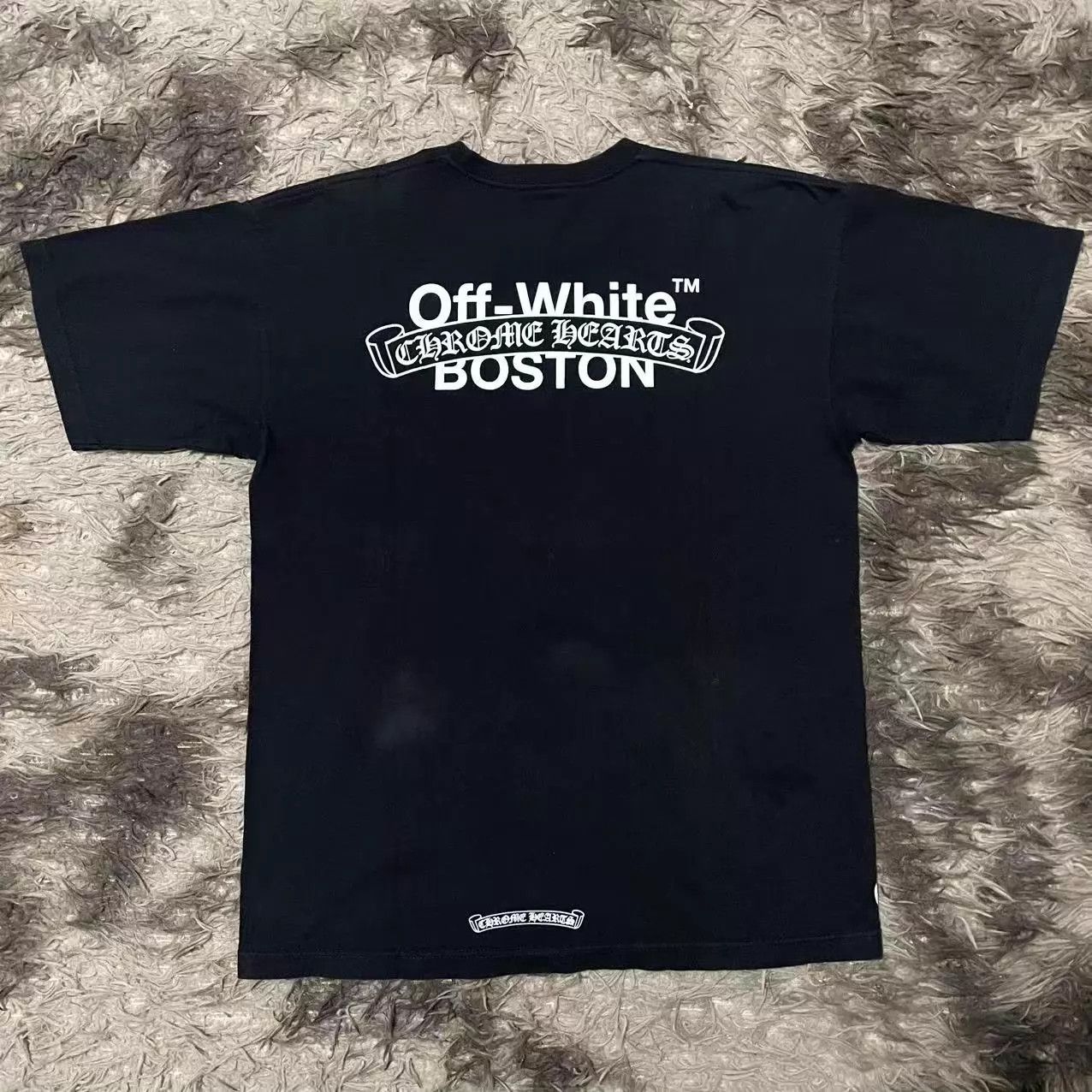 Chrome Hearts Chrome Hearts x Off-White Boston Exclusive L T-shirt Size US L / EU 52-54 / 3 - 2 Thumbnail