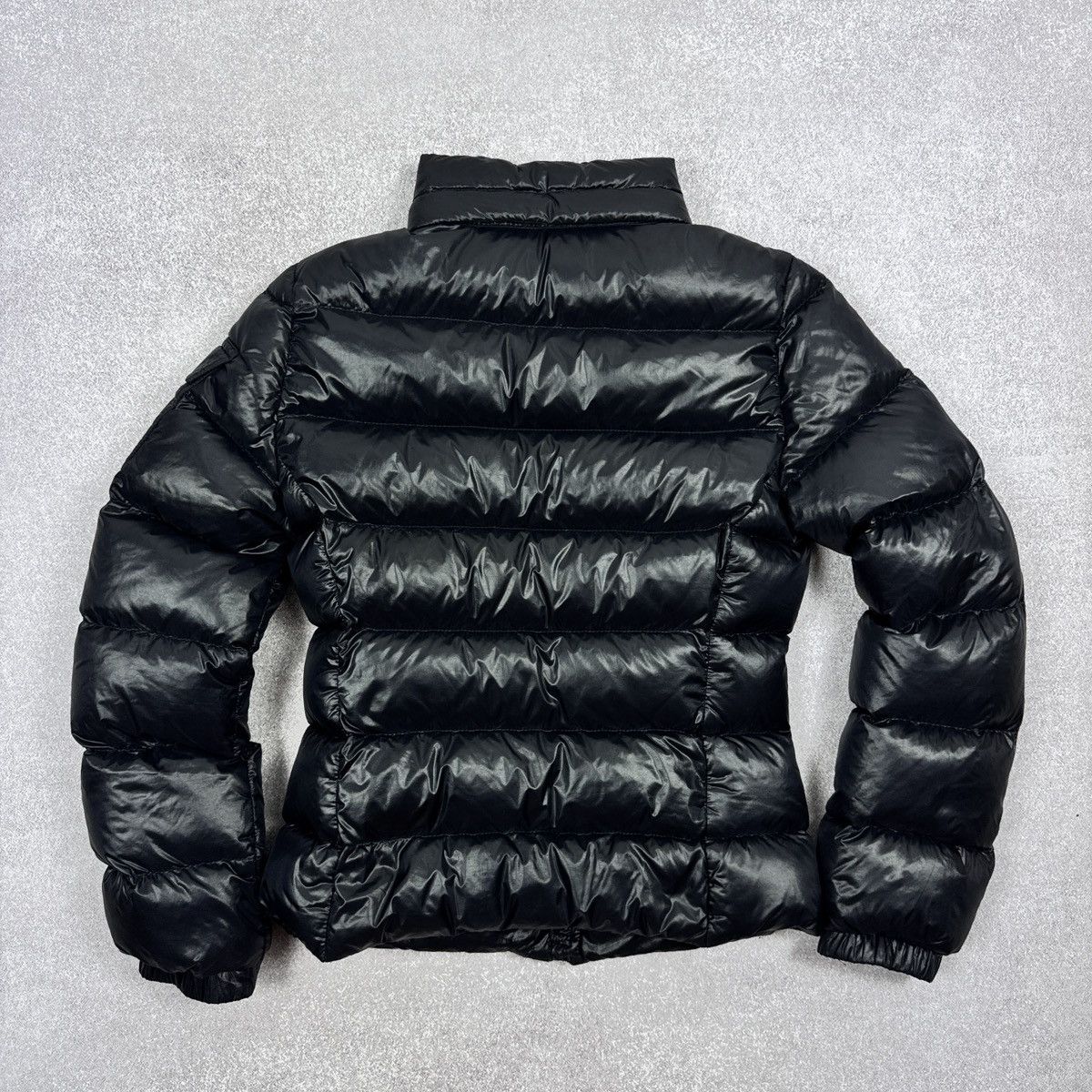 Moncler Women`s Moncler Berre Black Shiny Puffer Jacket Size 1 / S Size S / US 4 / IT 40 - 5 Thumbnail
