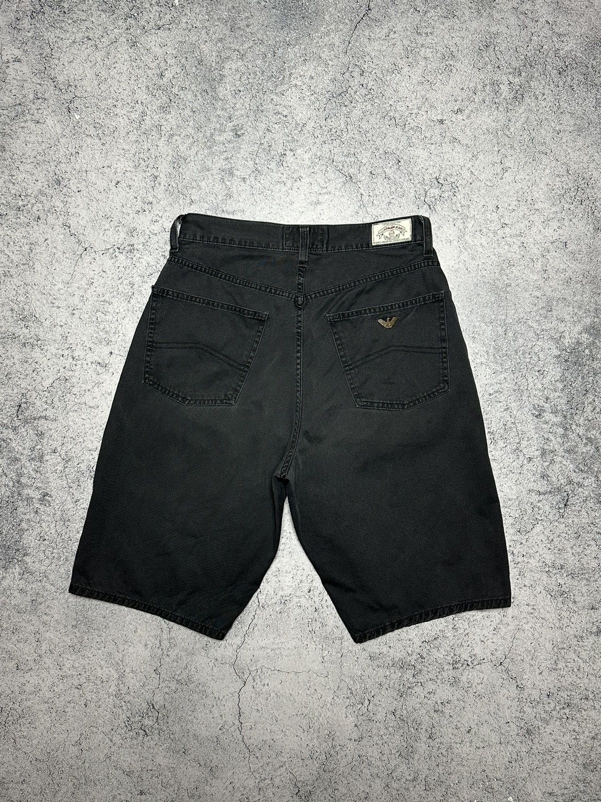 Giorgio Armani Vintage Armani Jeans Metal Logo Shorts Size US 31 - 1 Thumbnail