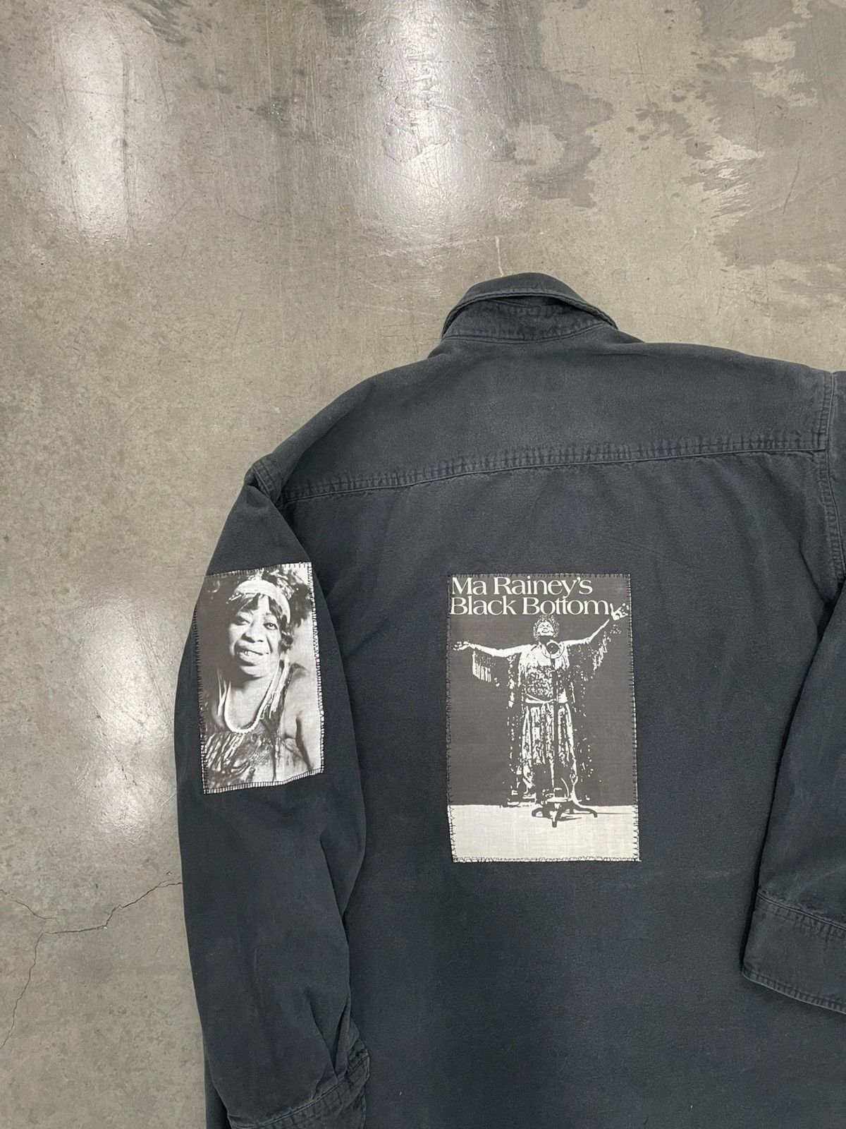Other MA RAINEY "MOONSHINE BLUES" PATCHWORK BLACK FLANNEL SHIRT Size US L / EU 52-54 / 3 - 4 Thumbnail