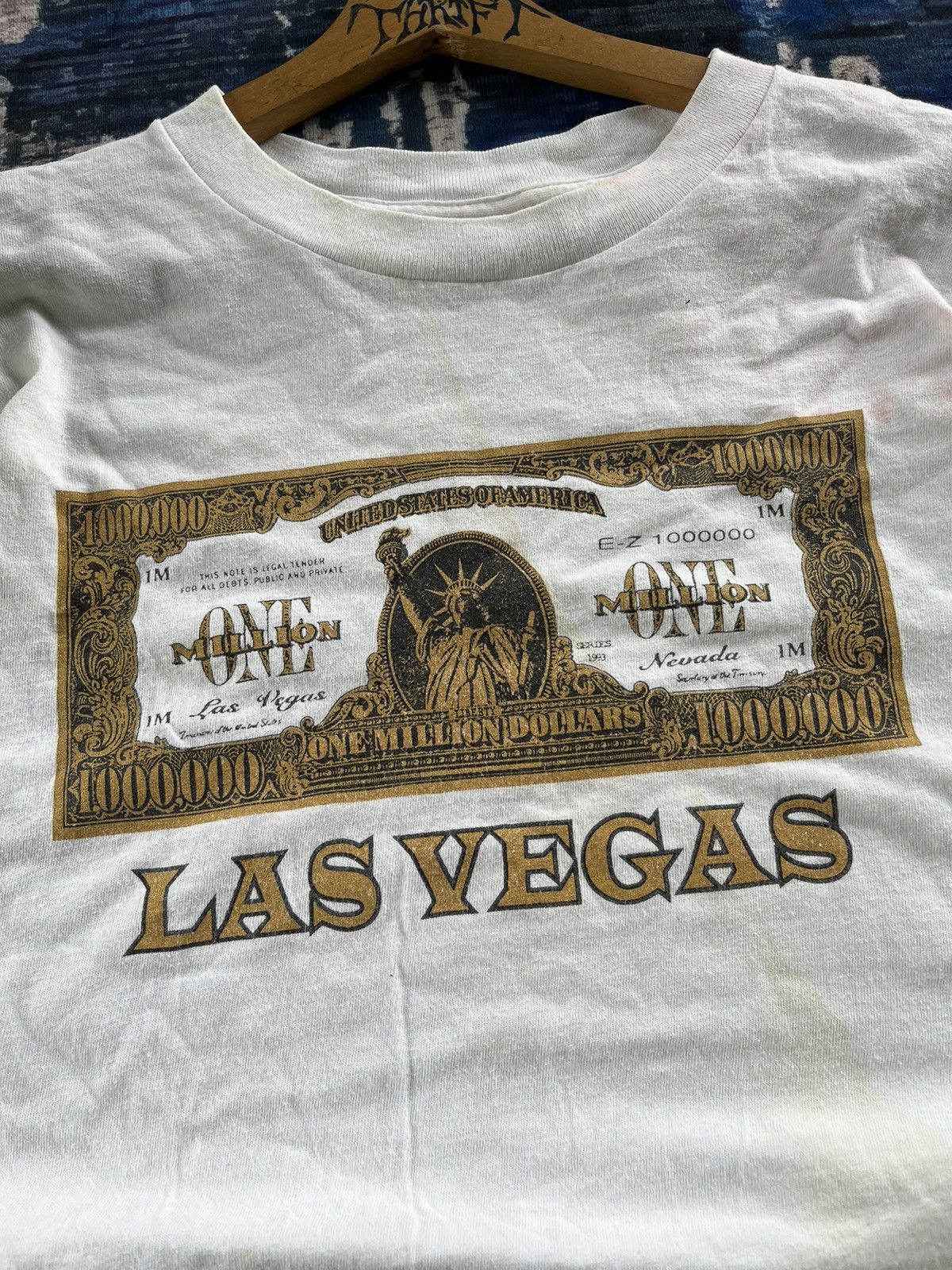 Tultex × Vintage 🔥Vintage One Million Dollars Las Vegas 90s Tee Size US XL / EU 56 / 4 - 2 Thumbnail