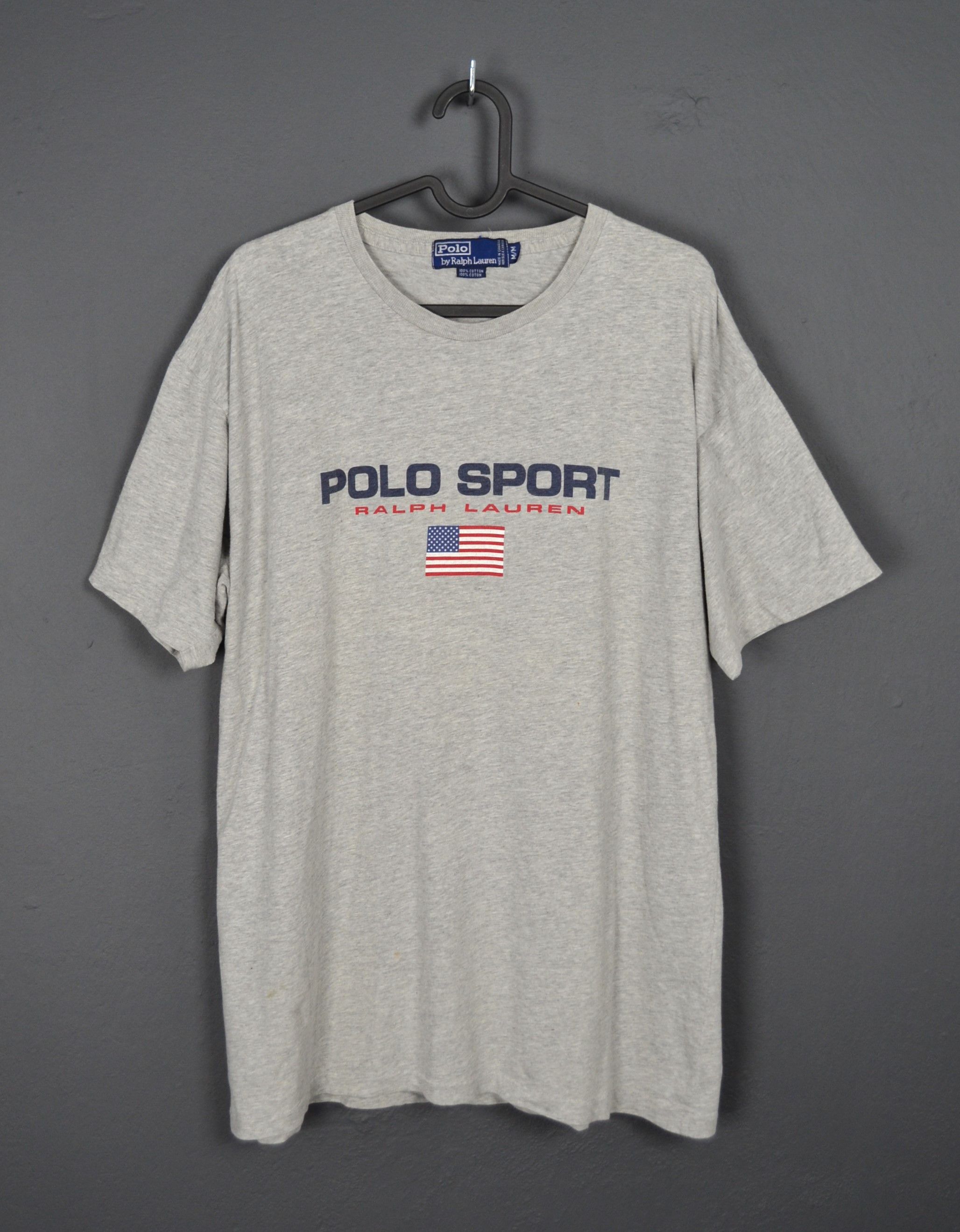 Polo Ralph Lauren Polo Ralph Lauren Vintage Spell Out USA Flag T Shirt 90s M Size US M / EU 48-50 / 2 - 1 Thumbnail