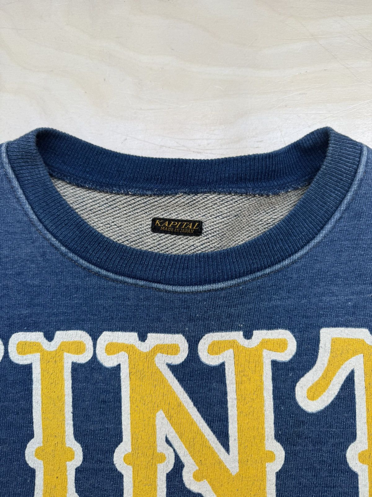 Kapital Kountry Kountry | Kapital | Indigo Crew Neck Sweatshirt | (5) XL Size US XL / EU 56 / 4 - 4 Thumbnail