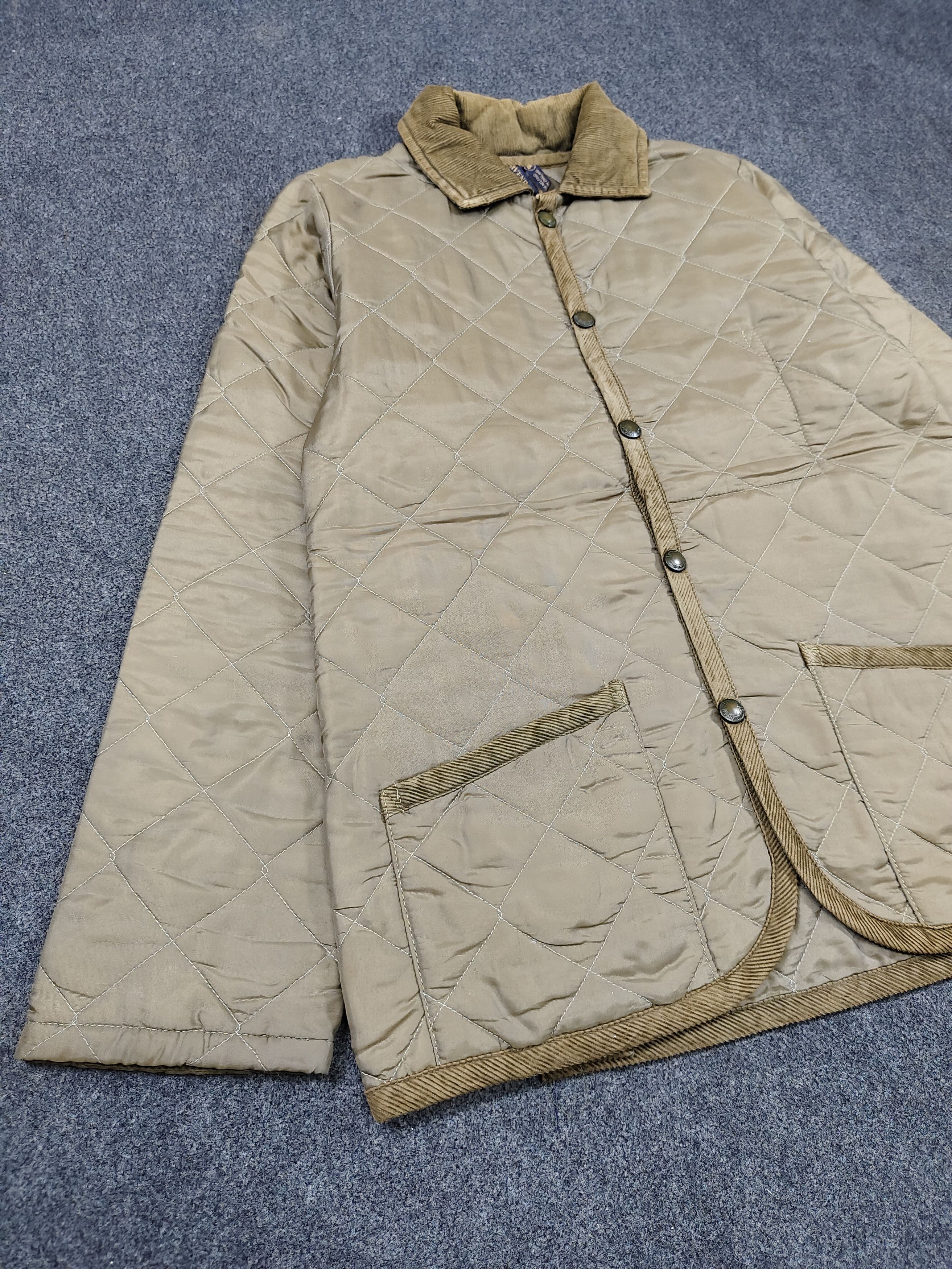 Lavenham 90s Lavenham🇬🇧 Heritage Corduroy Collar Quilted Jacket Size US S / EU 44-46 / 1 - 4 Thumbnail