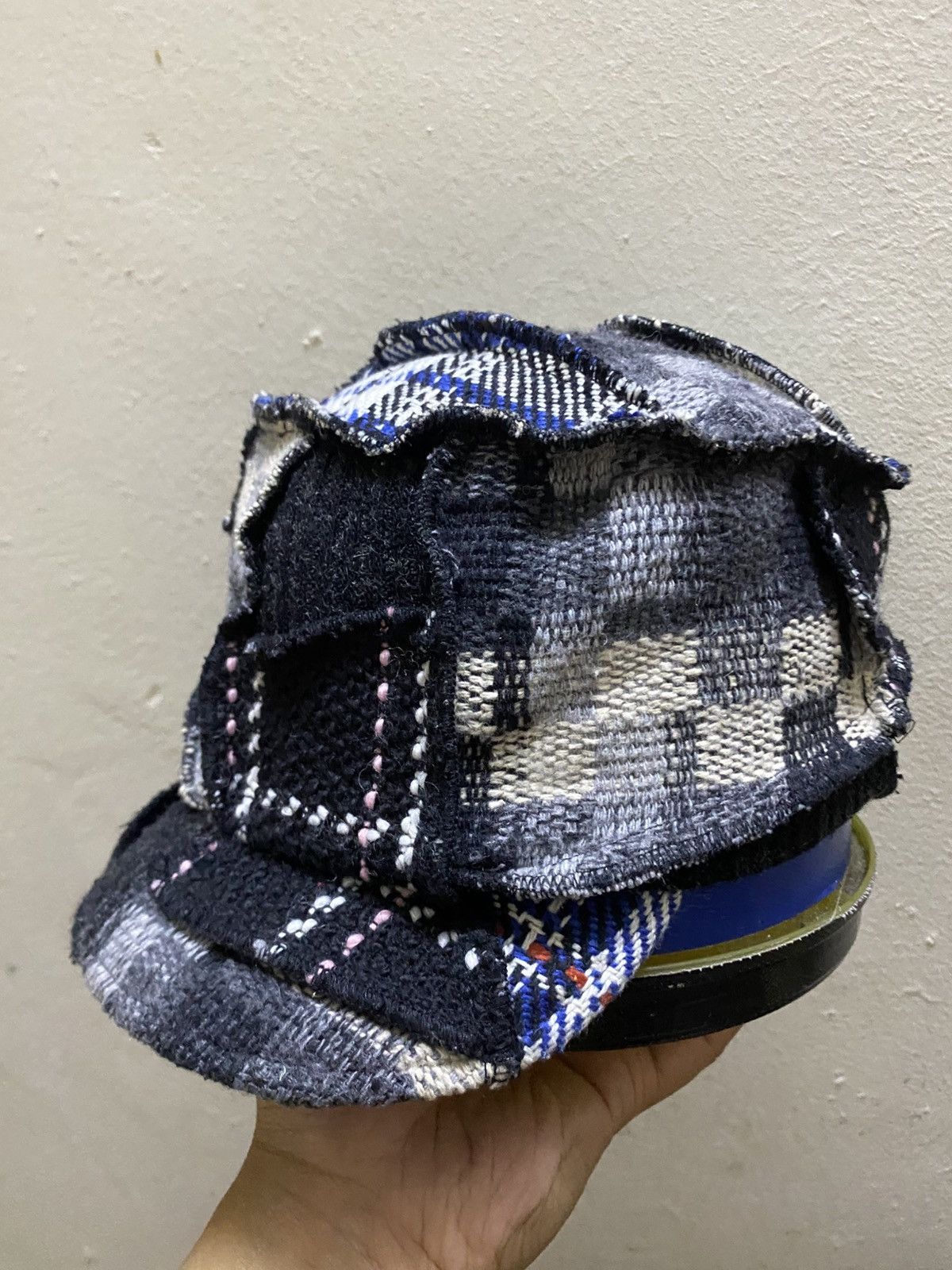 Japanese Brand OVERRIDE Patchwork Wool Casquette Cap Japan Brand Size ONE SIZE - 1 Thumbnail