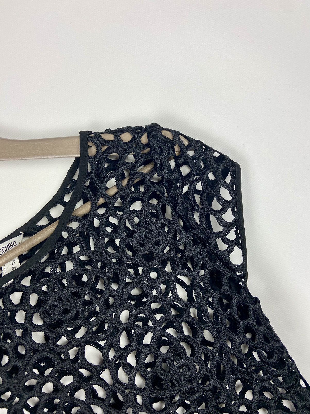 Designer × Moschino × Vintage Vintage Moschino Jeans Transparent Lace Dress Sz US-4/I-38 Size S / US 4 / IT 40 - 3 Thumbnail