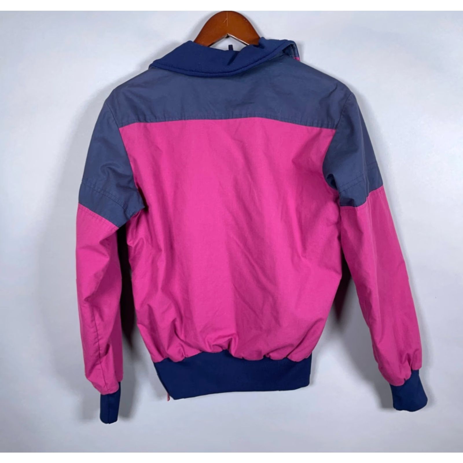 Vintage Vintage Women's 90s Pink Windbreaker Jacket 12 1/4 Zip Lightweight Casual USA Made Size XL / US 12-14 / IT 48-50 - 2 Thumbnail