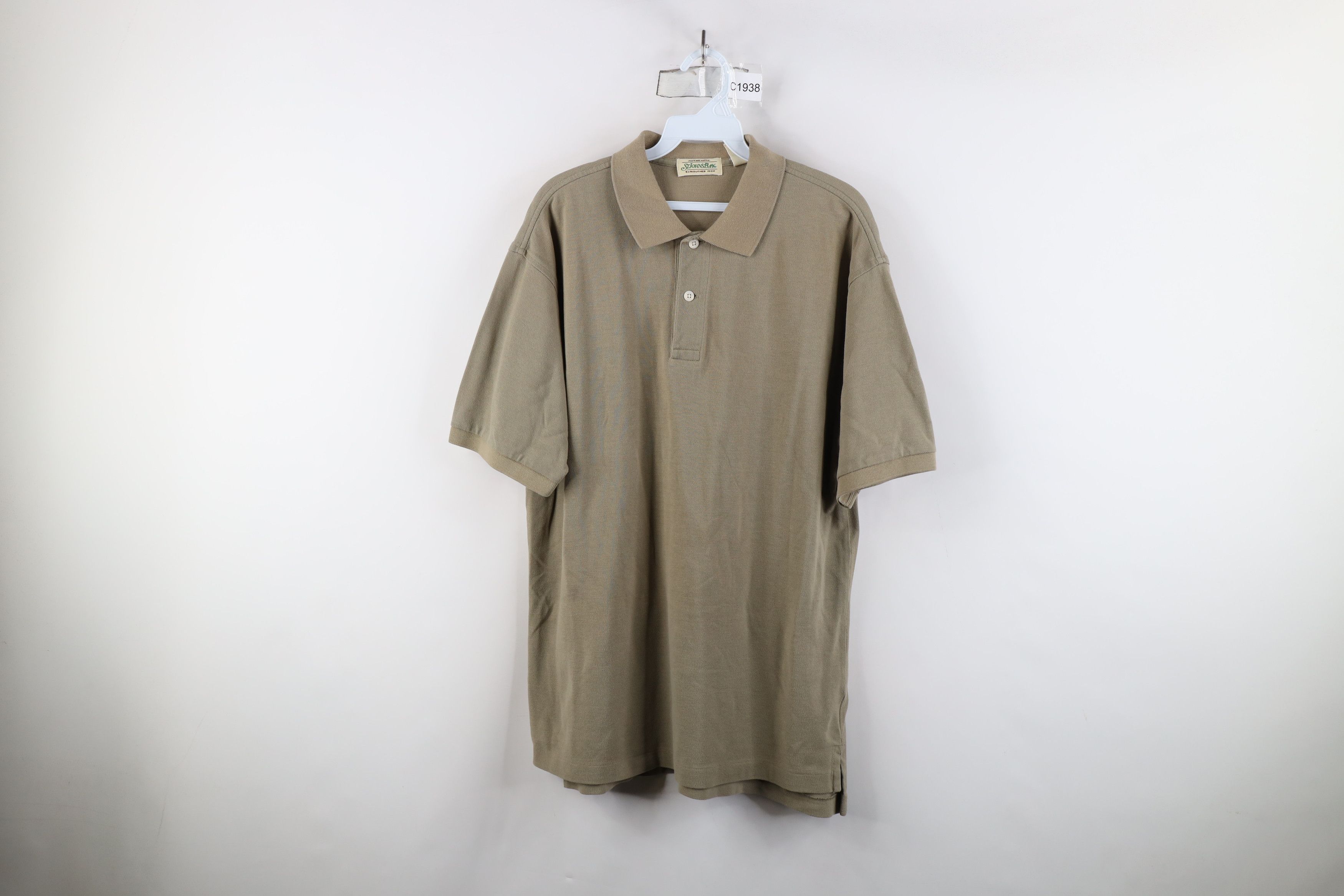 Vintage Vintage 90s Streetwear Blank Knit Collared Golf Polo Shirt Size US L / EU 52-54 / 3 - 1 Thumbnail