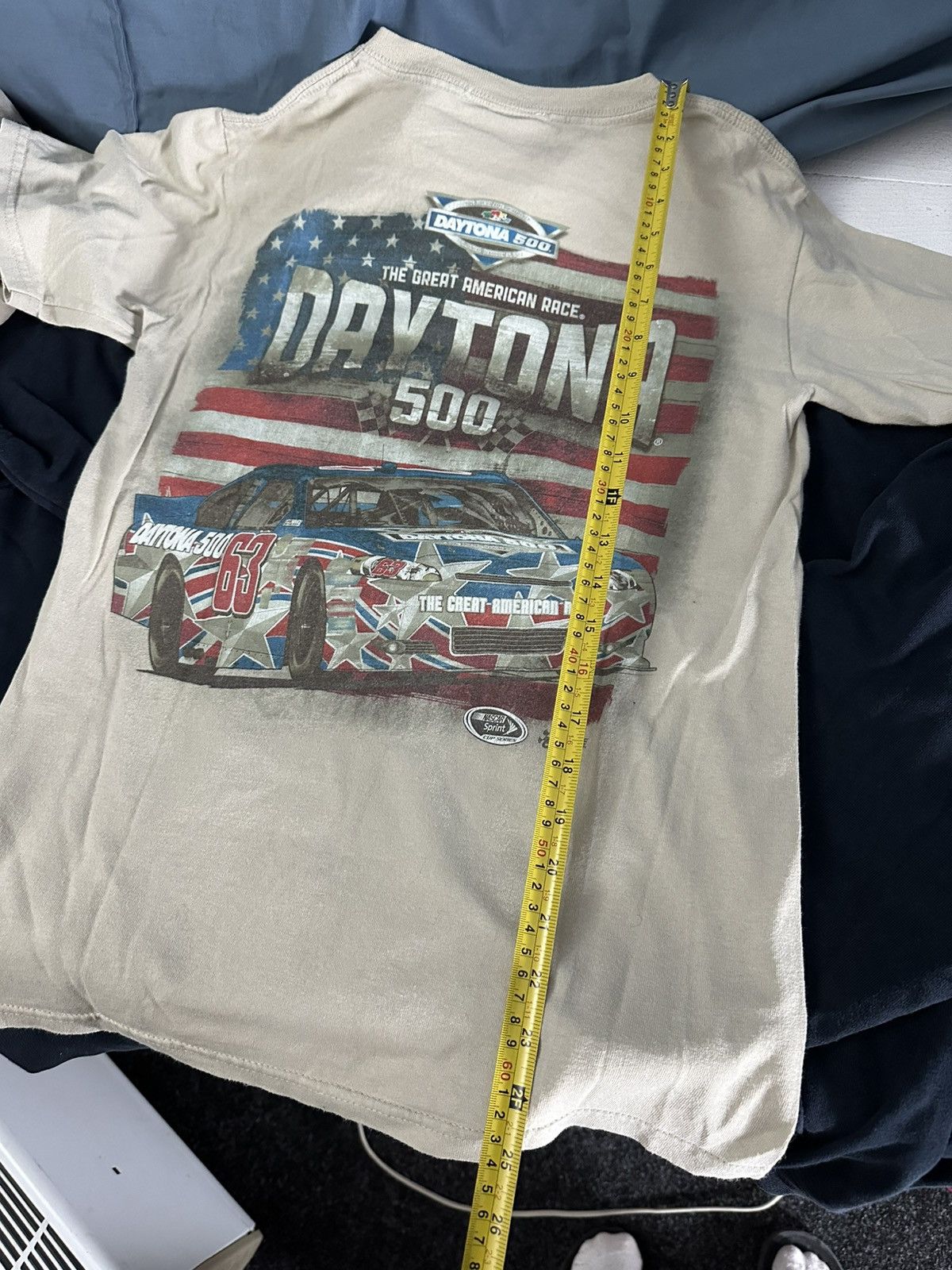 Other 🚨USA DAYTONA 500 AMERICAN RACE HASE VINTAGE TEE BIG LOGO Size US S / EU 44-46 / 1 - 14 Thumbnail