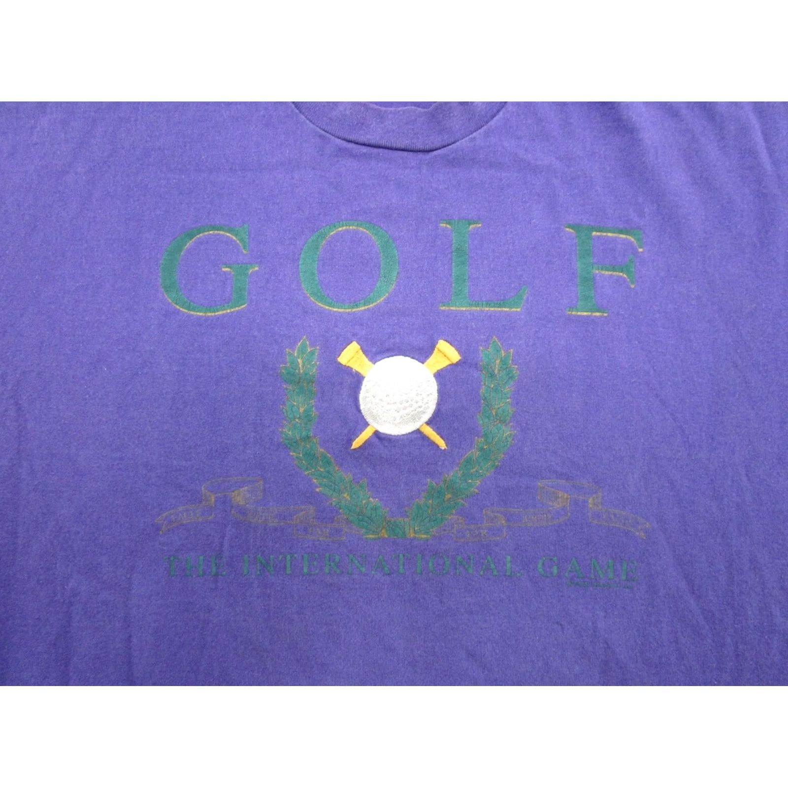 Vintage VINTAGE 90s Golf International Shirt Mens XL Purple Short Sleeve T-Shirt Size US XL / EU 56 / 4 - 2 Thumbnail