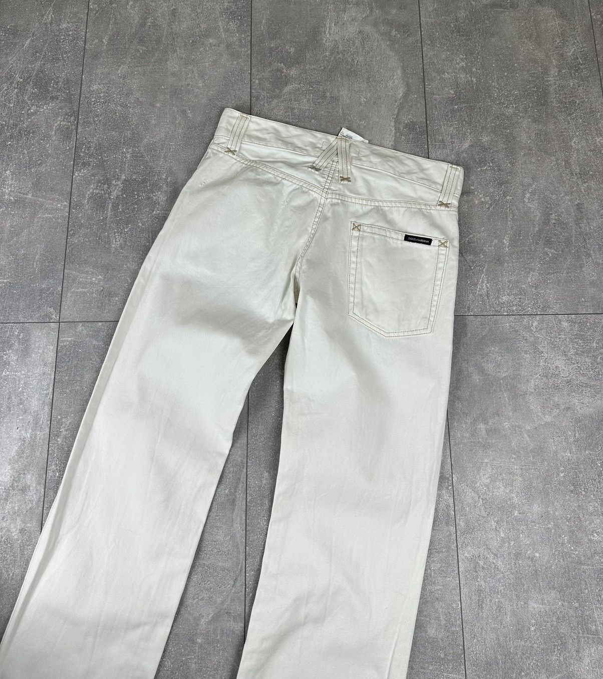 Dolce & Gabbana Dolce & Gabbana Logo Women’s Luxury White Jeans Size 28" / US 6 / IT 42 - 15 Thumbnail