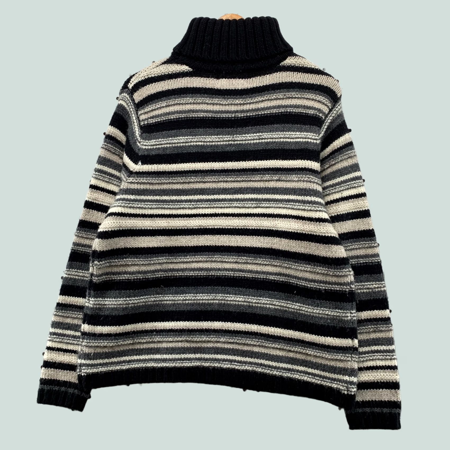 Eddie Bauer Eddie Bauer Wool Sweater Womens XL Striped Knit Turtleneck Heavyweight Pullover Size XL / US 12-14 / IT 48-50 - 1 Thumbnail