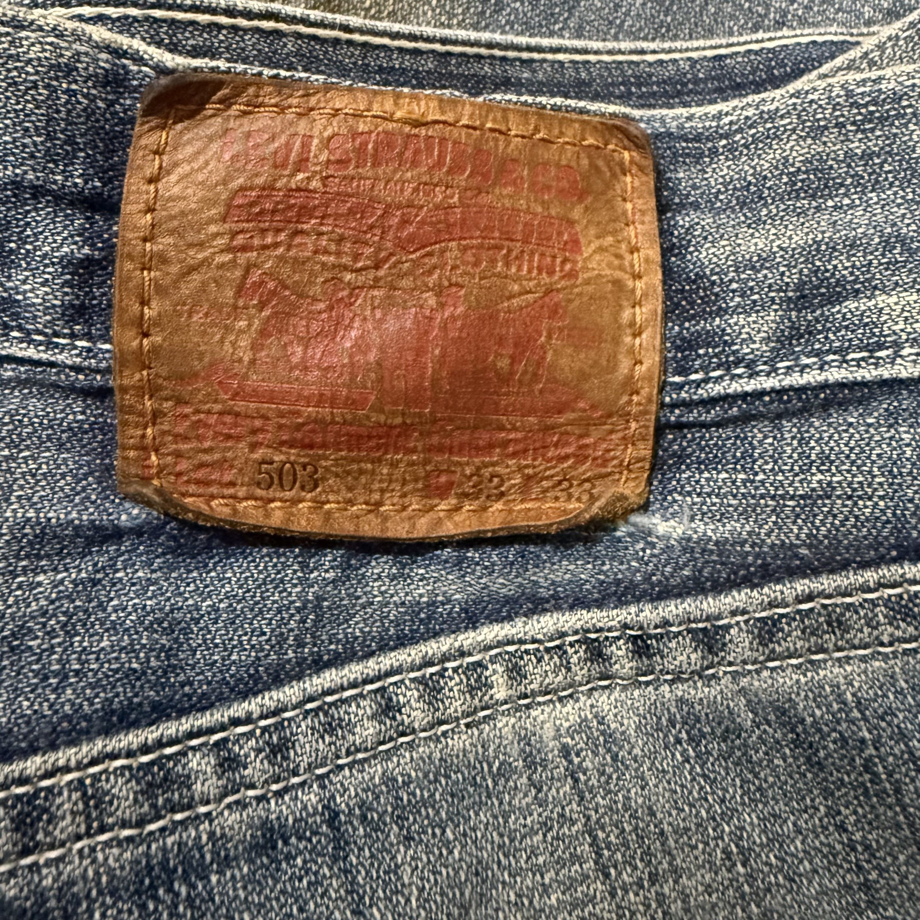 Levi's W33x28.5 Vintage Levi's 503 Rusty Denim Jean Pants Size US 33 - 14 Thumbnail