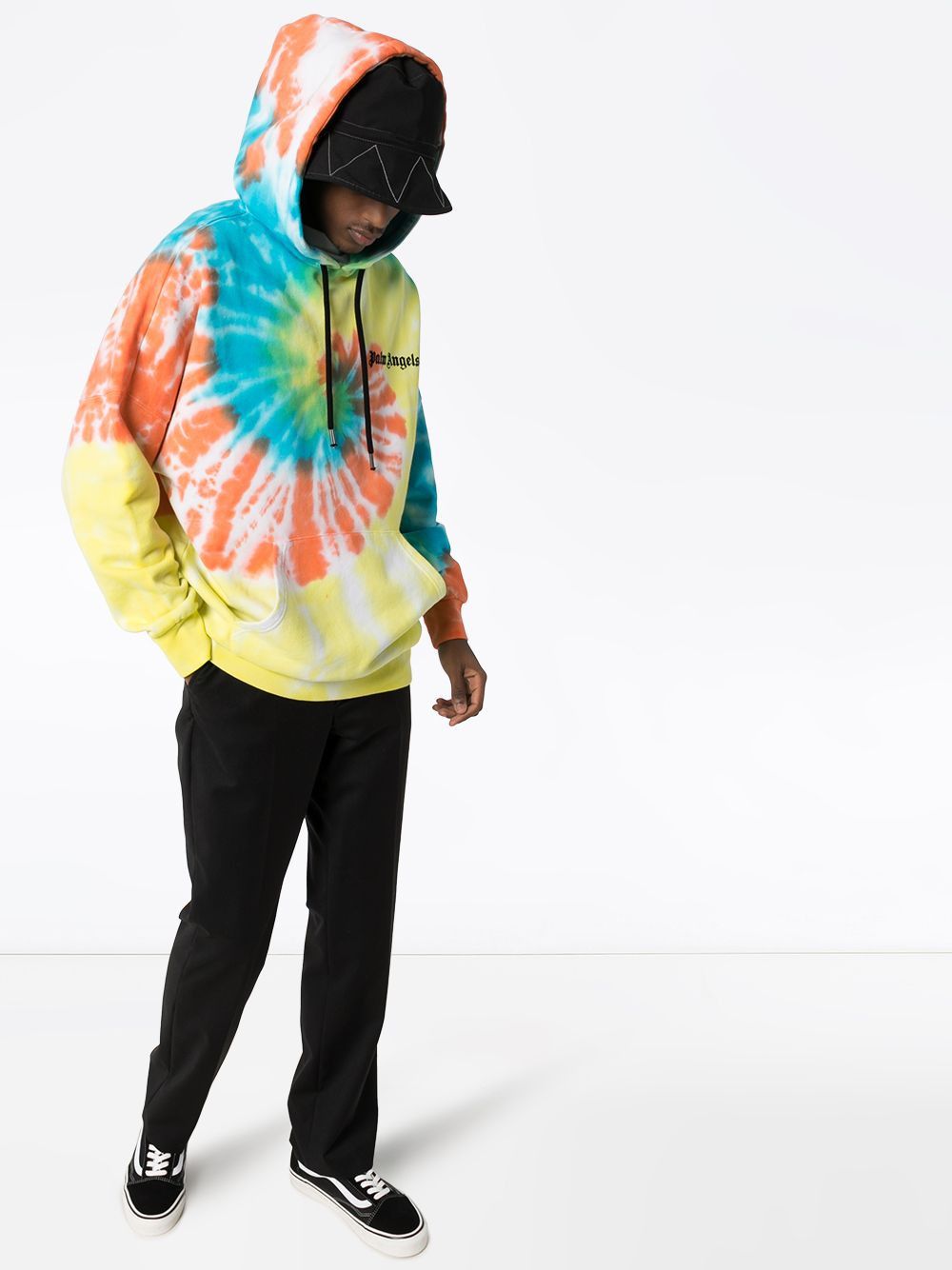 Palm Angels Multicolour Tie Dye Oversized Logo Hoodie Size US M / EU 48-50 / 2 - 3 Thumbnail