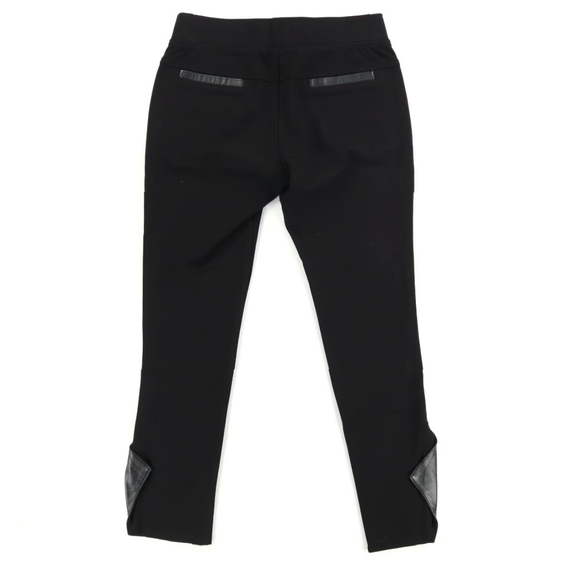 Vintage J. Dosi Stretch Sheepskin Trim Fashion Viscose Woven Leggings Pants Black Women's 1 Size 25" / US 0 / IT 36 - 4 Thumbnail