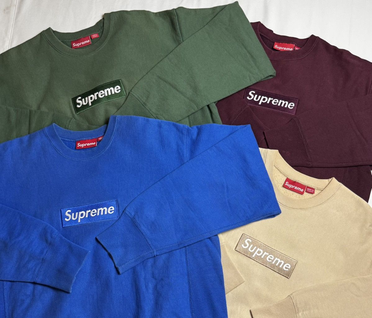 Supreme Supreme Sand Box Logo Crewneck 2002 Size US L / EU 52-54 / 3 - 7 Thumbnail
