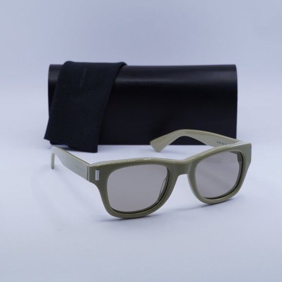 Saint Laurent Paris 🕶️ New Saint Laurent SL801 003 Sunglasses - Khaki Green Size ONE SIZE - 1 Thumbnail