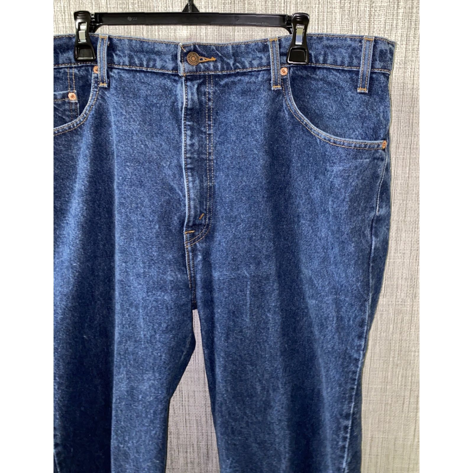 Levi's Levi’s Jeans Mens Blue Regular Fit Straight Leg 42x34 Size 42 34 Cotton Cotton Regular Mens JeaNs Size US 42 / EU 58 - 3 Thumbnail