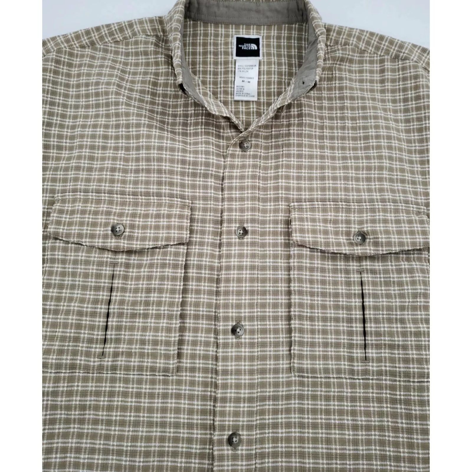 The North Face The North Face Shirt Adult Medium Green Brown Plaid Button Up Pockets Hiking Men Size US M / EU 48-50 / 2 - 5 Thumbnail
