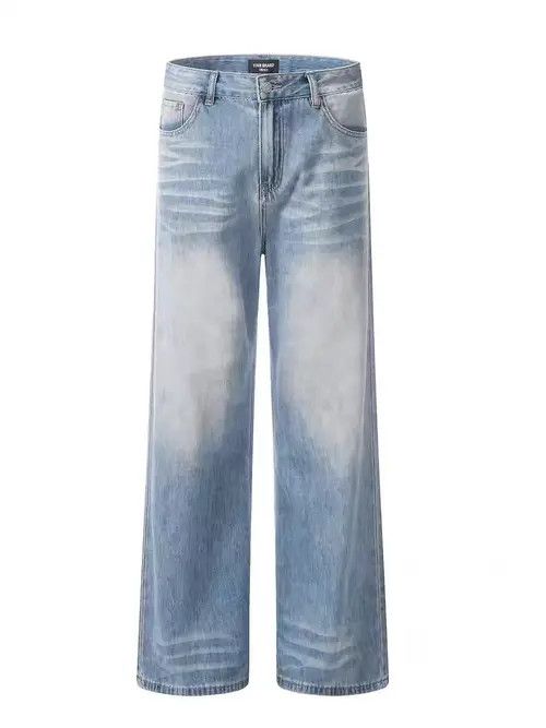 Jean Vintage street wash baggy wide leg jeans Size US 30 / EU 46 - 5 Thumbnail