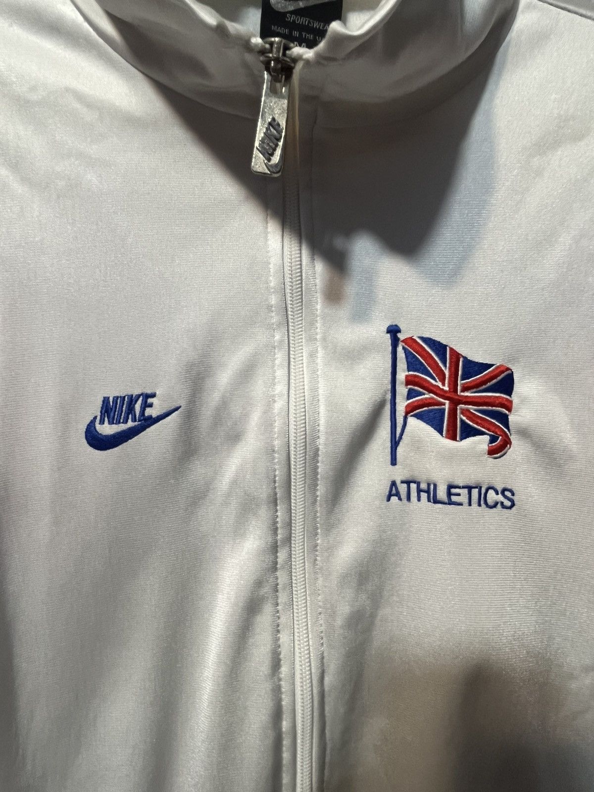 Nike × Vintage Vintage 80s Nike Atletics Track Jacket Team Great Britain Size US M / EU 48-50 / 2 - 6 Thumbnail