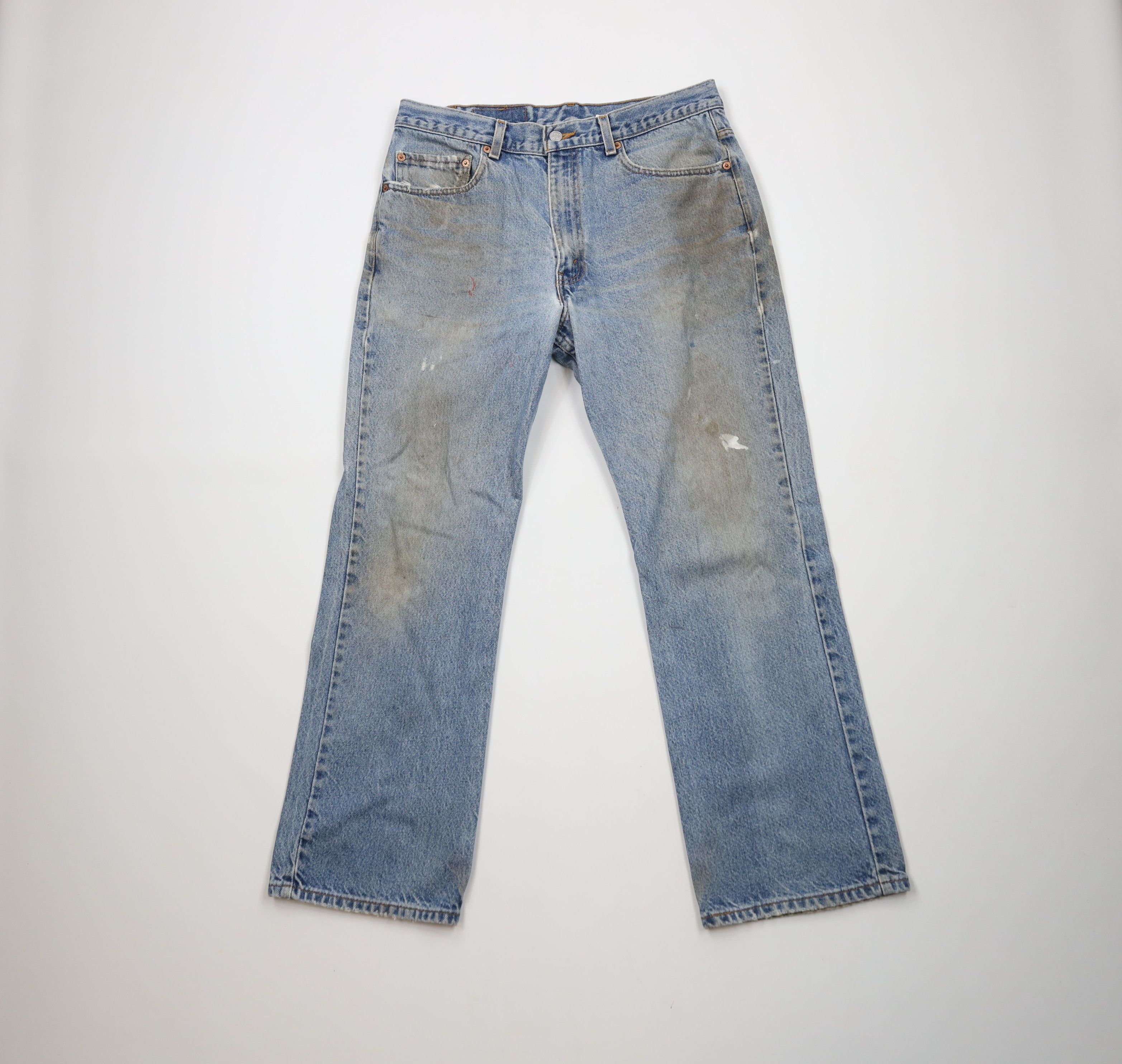 Levi's Vintage Y2K 2001 Levis 517 Flared Bootcut Denim Jeans Blue Size US 34 / EU 50 - 1 Thumbnail