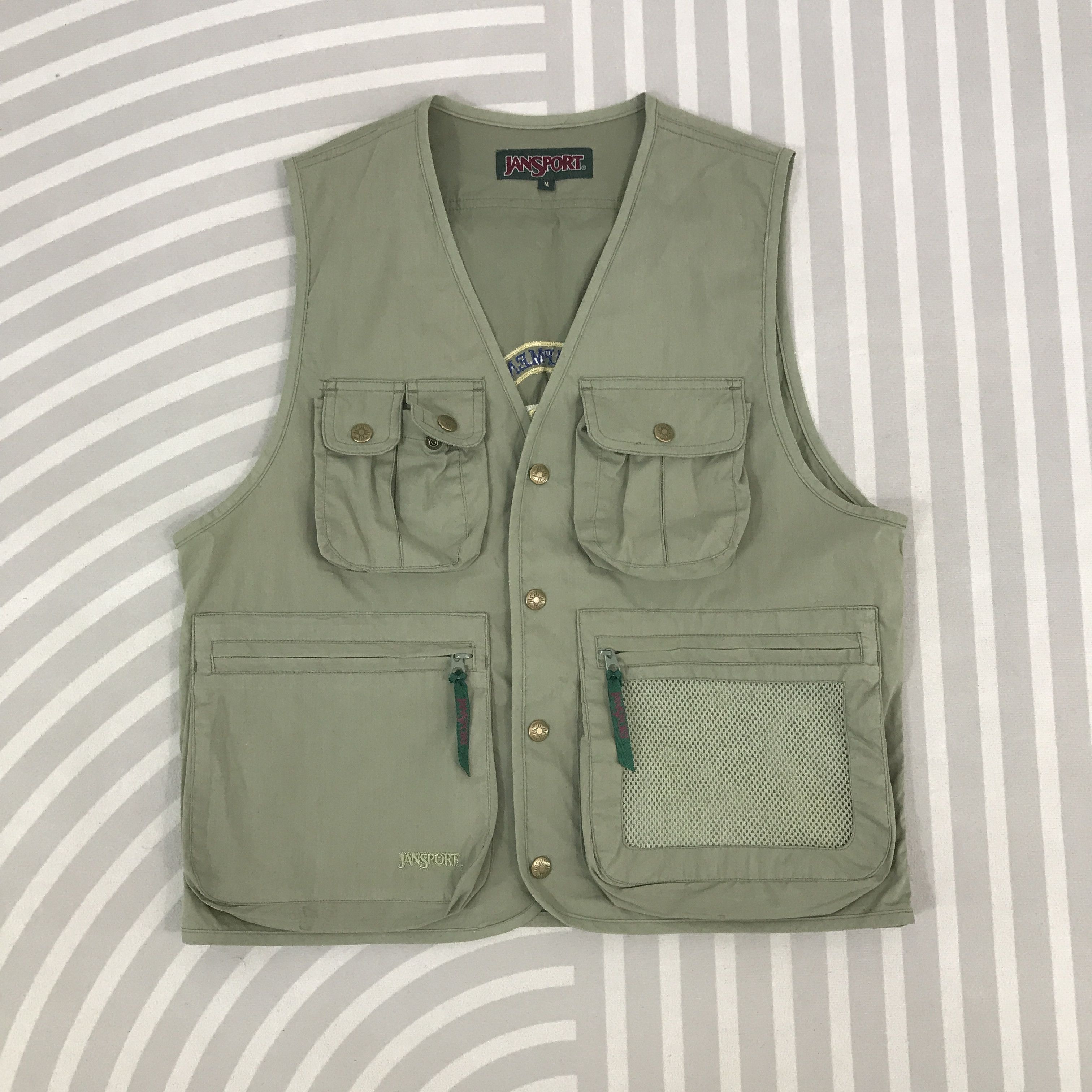 Jansport × Vintage Vintage Jansport Vest tactical pocket jacket Size US M / EU 48-50 / 2 - 1 Thumbnail
