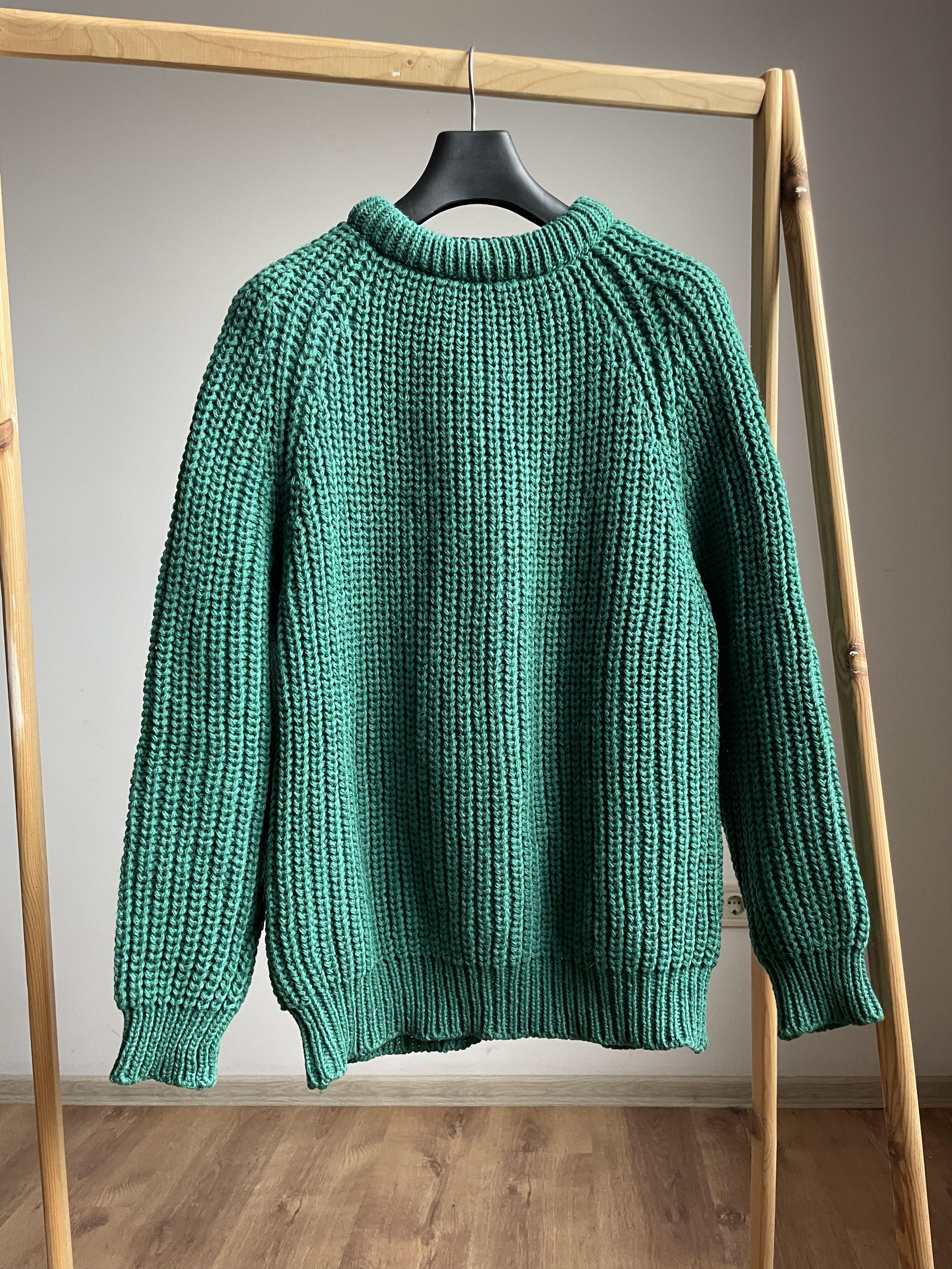 Vintage The Cornish Woollen Vintage 80's Fisherman Heavy Sweater Size US L / EU 52-54 / 3 - 1 Thumbnail