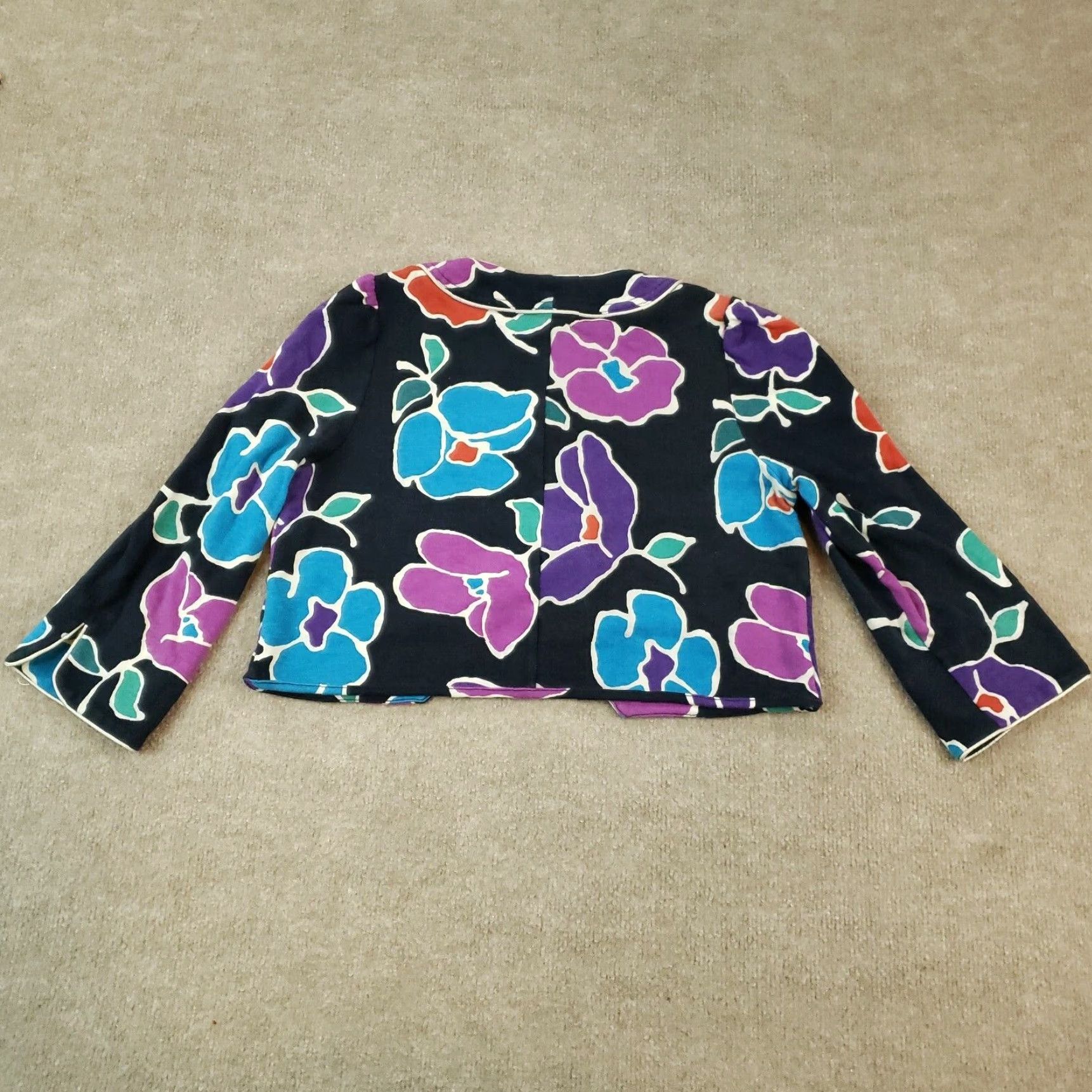Marc by Marc Jacobs VINTAGE Marc by Marc Jacobs Coat Womens M Black Floral Long Sleeve Size M / US 6-8 / IT 42-44 - 7 Thumbnail