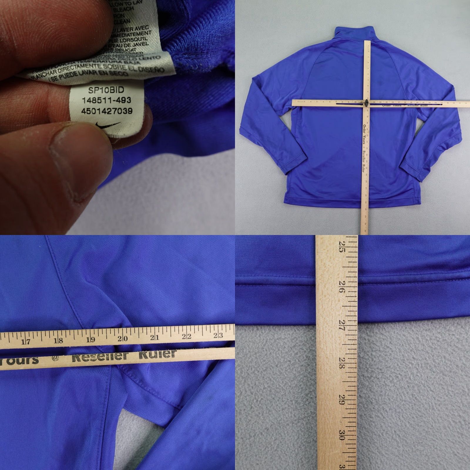 Nike Nike Jacket Mens Medium Blue Track Jacket Full Zip Up Swoosh Outdoor Sports Soccer Zip Pockets Regular Fit 90s? Size US M / EU 48-50 / 2 - 8 Thumbnail