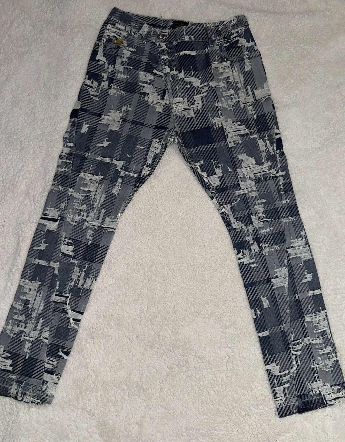 Vivienne Westwood Vivienne Westwood Asymmetrical Crash Denim Size US 33 - 1 Thumbnail