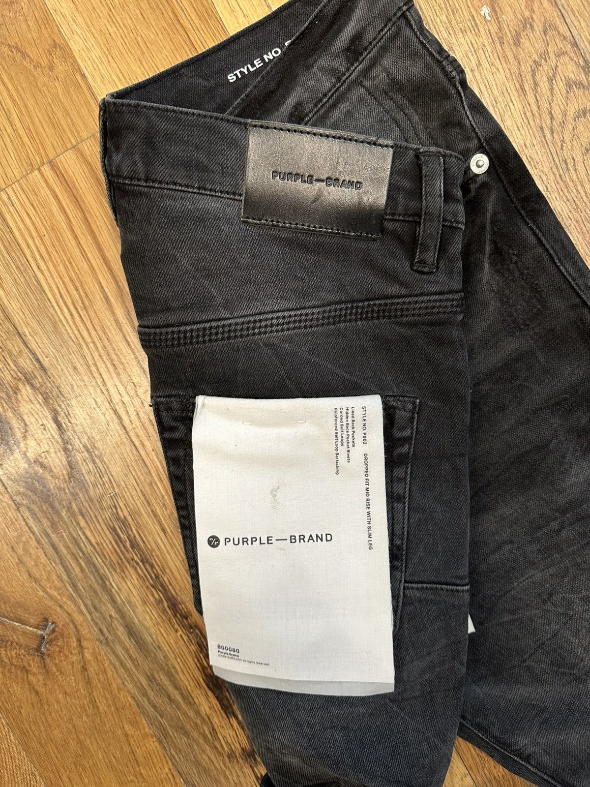 Purple Brand Purple Brand Knee Hole Faded Black Denim Jeans Size 28 Size US 28 / EU 44 - 4 Thumbnail