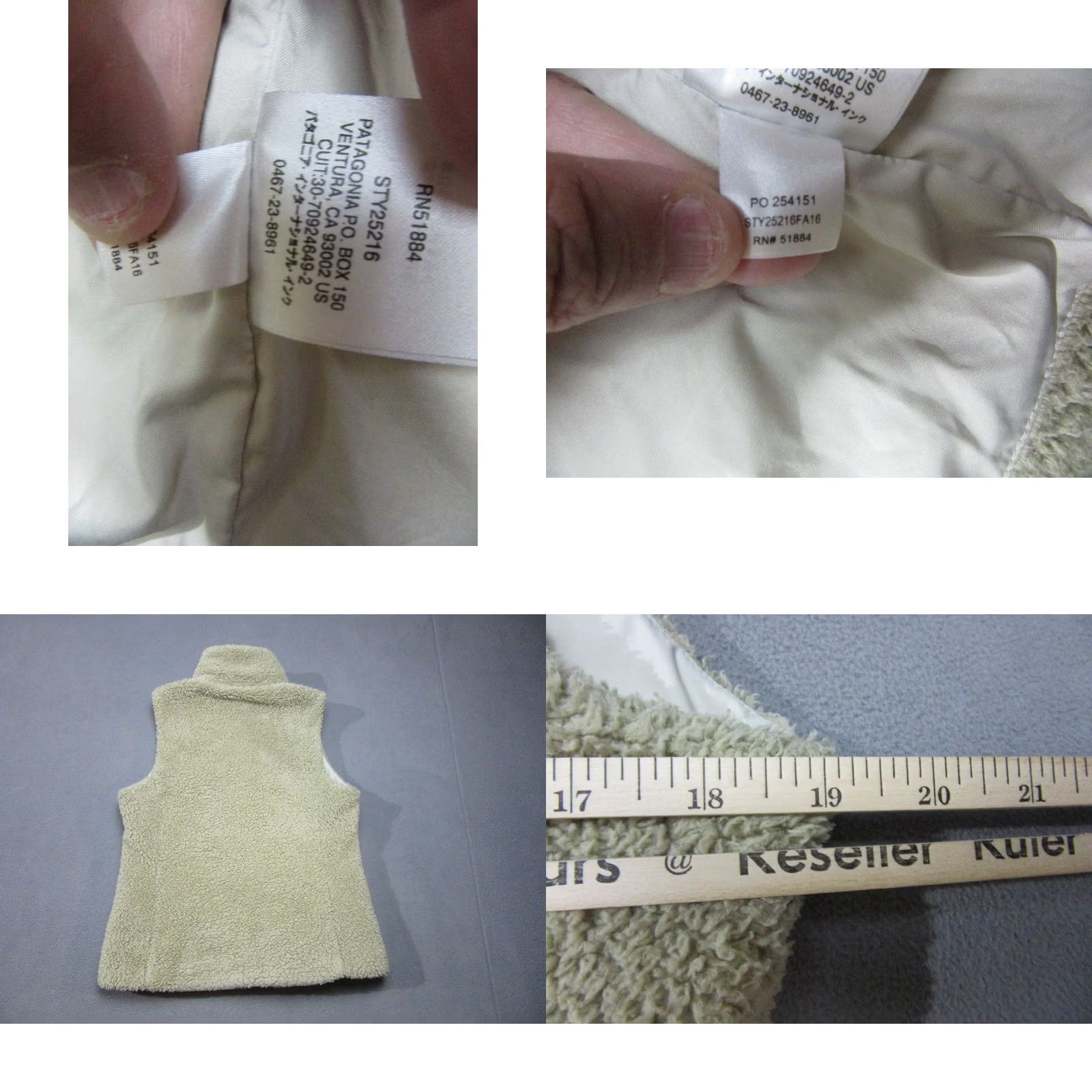 Patagonia Patagonia Vest Womens Medium Beige Los Gatos Sherpa Fleece Mock Neck Zip Size M / US 6-8 / IT 42-44 - 8 Thumbnail
