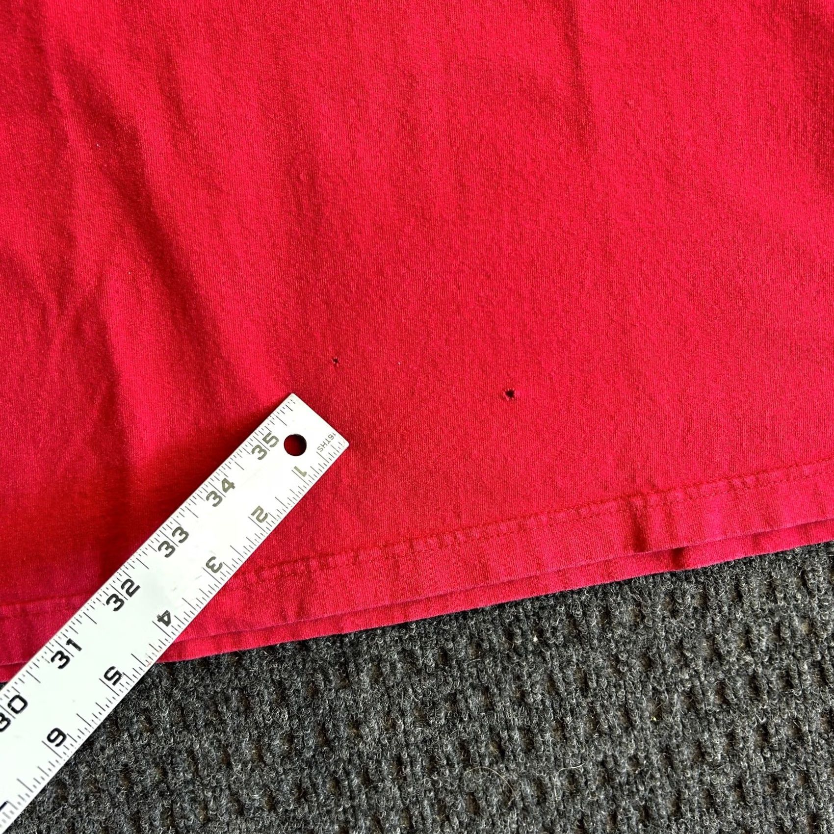 Carhartt VINTAGE Carhartt Mens T Shirt Pocket Red L Relaxed Boxy Fit Cotton Distressed Size US L / EU 52-54 / 3 - 6 Thumbnail