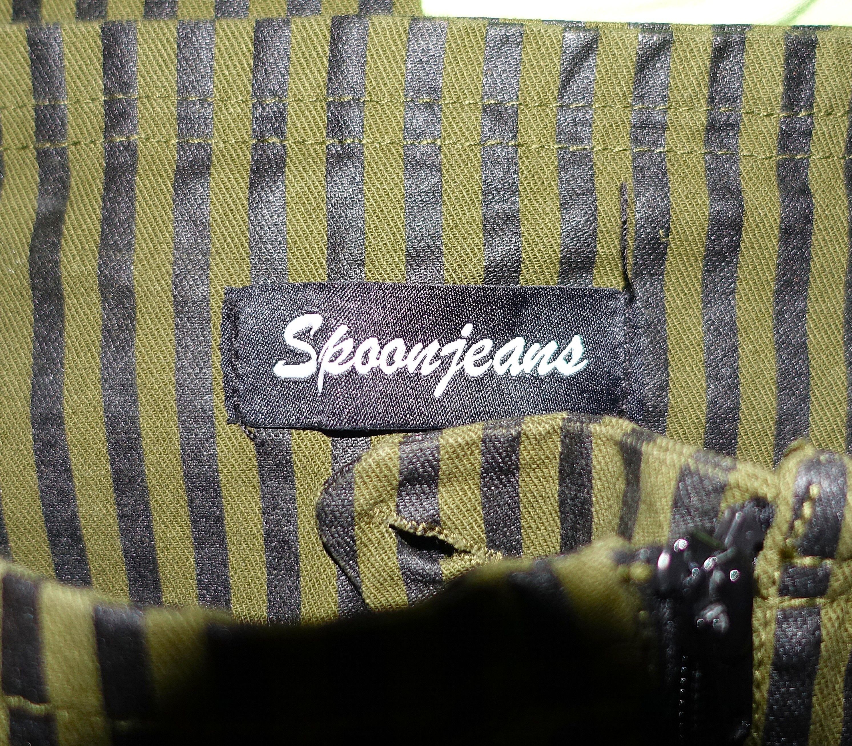 Other Spoon Jeans Green Black Striped Pants 7 Size 28" / US 6 / IT 42 - 7 Thumbnail