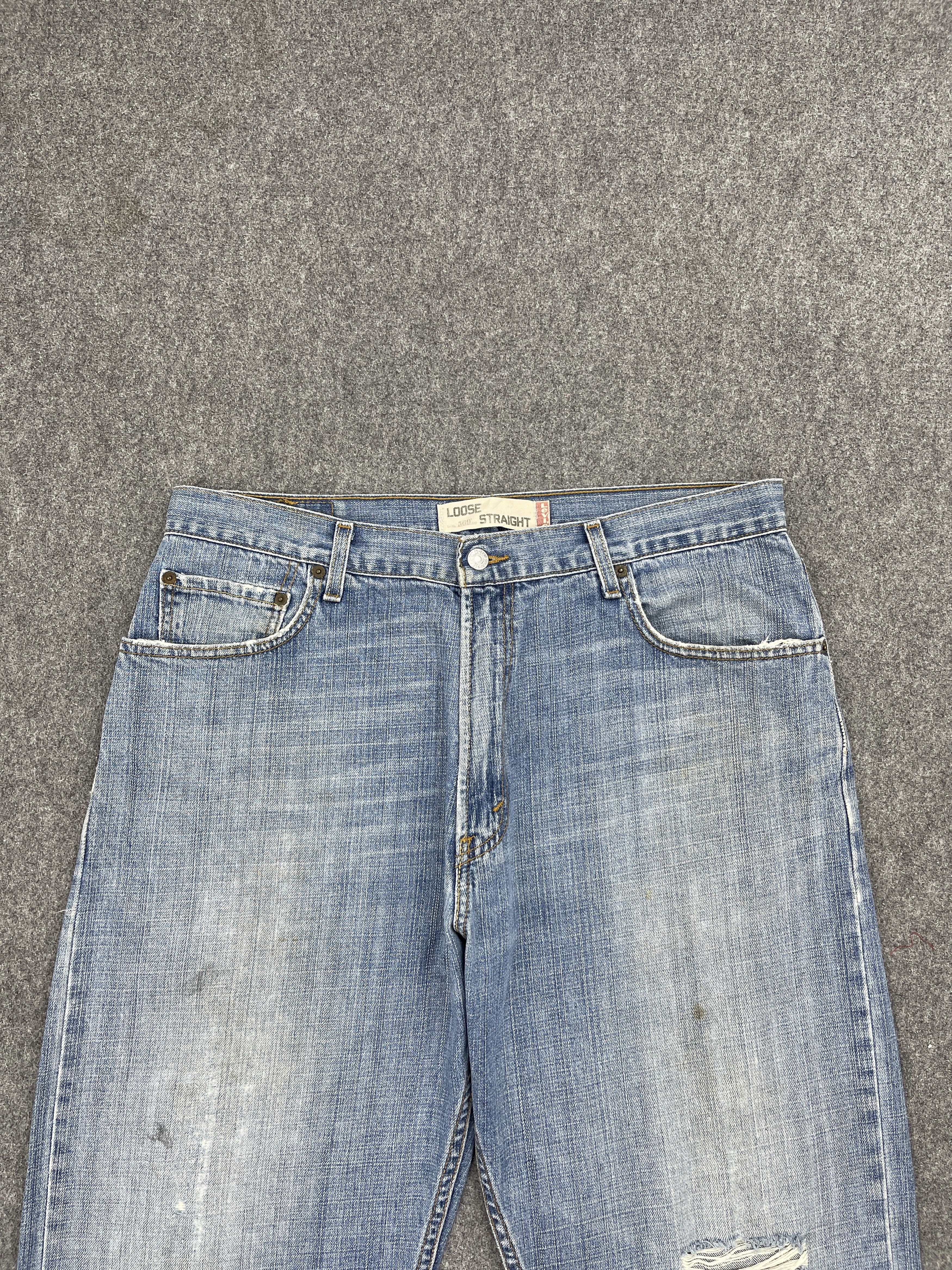 Levi's Vintage Levis 569 Loose Straight Baggy Jeans DP2511 Size US 35 - 2 Thumbnail