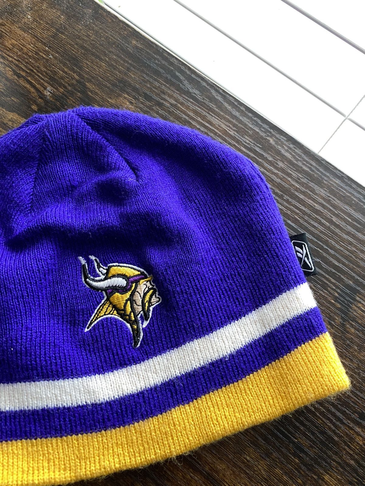 NFL Y2K Minnesota Vikings Skully Beanie Size ONE SIZE - 2 Thumbnail