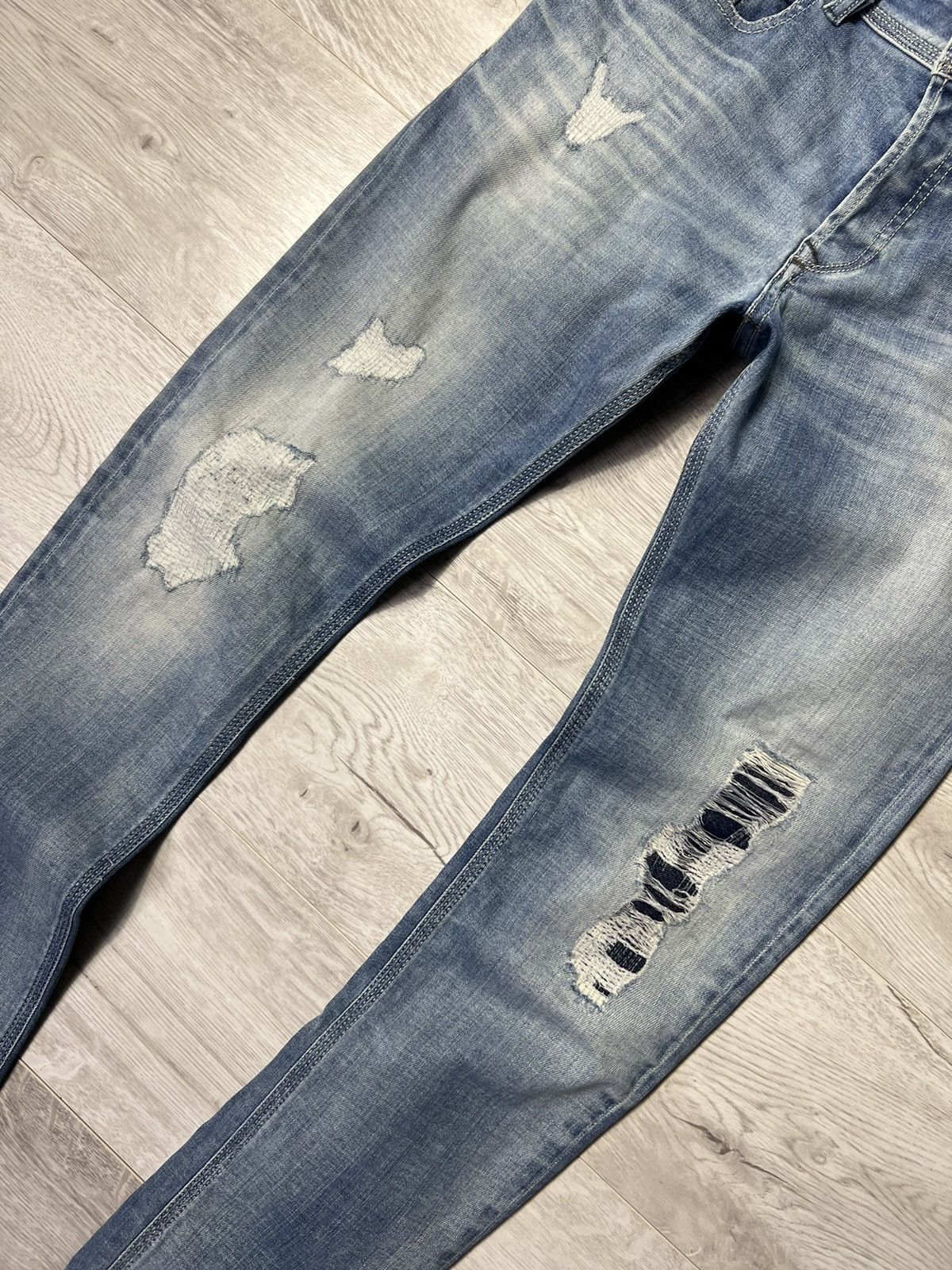 Diesel × Vintage Diesel D.N.A 2016 Sleenker Slim-Skinny Distressed Jeans Pant Size US 28 / EU 44 - 3 Thumbnail